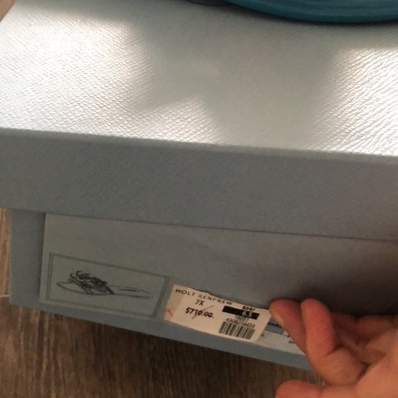 Prada Brand new blue shoes size 6.5 - Picture 2 of 3
